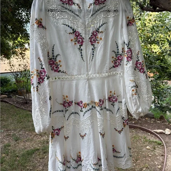 ZIMMERMANN Allia Lace Trimmed Embroidered Dress, Size 2 VGUC - Picture 12 of 13